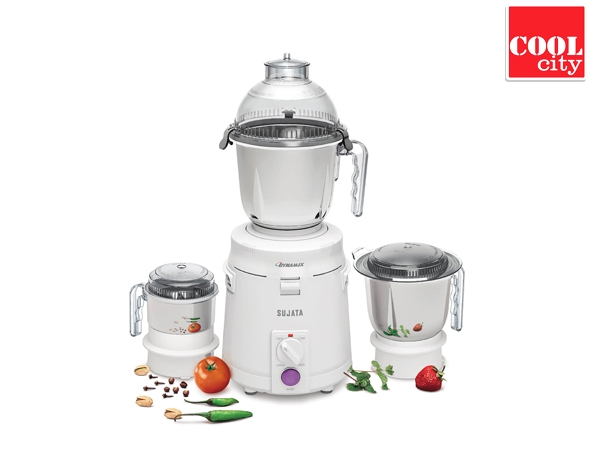 SUJATA 3 JAR MIXER DYNAMIX - WHITE